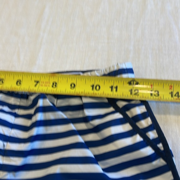 28005 Hunter Target Youth Women’s White Blue Teal Striped Running Shorts L 10/12 - Picture 2 of 7